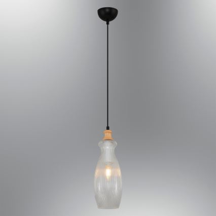 Luster na sajli BOTTLE 1xE14/4W/230V proziran