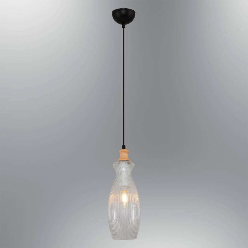 Luster na sajli BOTTLE 1xE14/4W/230V proziran