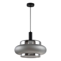 Luster na sajli BRIZI 1xE27/40W/230V siva/zadimljena
