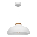 Luster na sajli BURGOS 1xE27/60W/230V bukva/bela