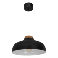 Luster na sajli BURGOS 1xE27/60W/230V bukva/crna