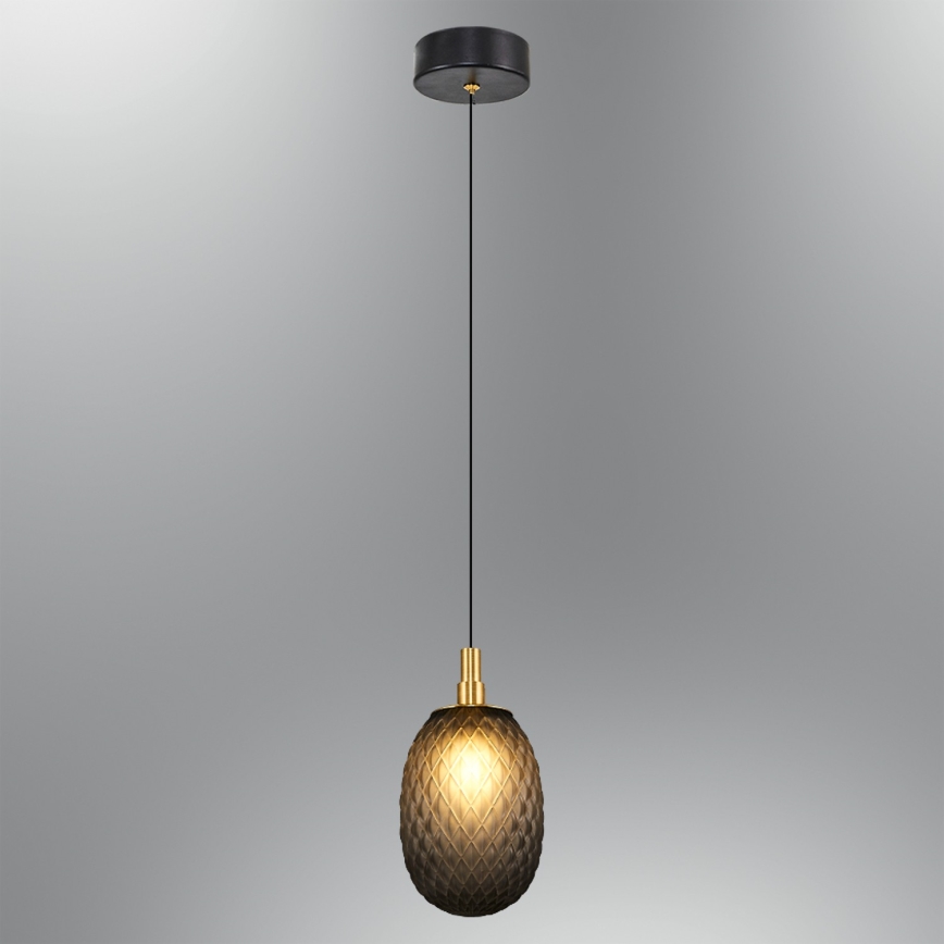 Luster na sajli CACTUS 1xG9/5W/230V crne boje