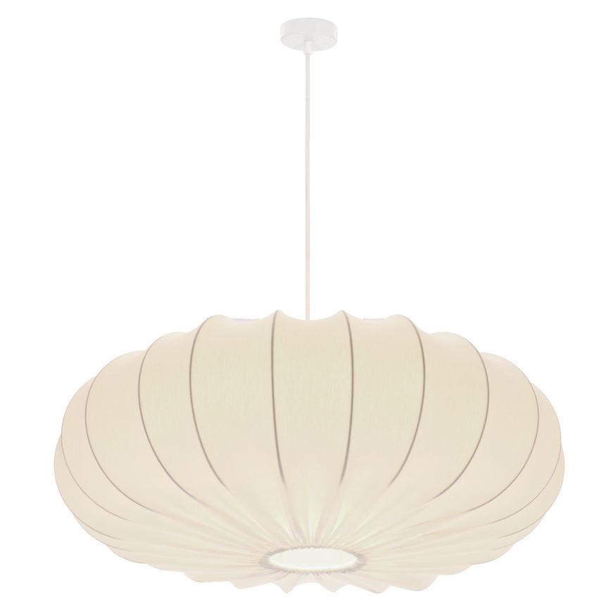 Luster na sajli CAFEE 1xE27/40W/230V prečnik 66 cm beo