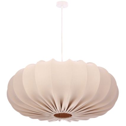 Luster na sajli CAFEE 1xE27/40W/230V prečnik 66 cm bež