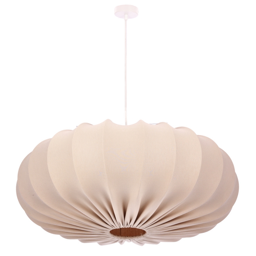 Luster na sajli CAFEE 1xE27/40W/230V prečnik 66 cm bež