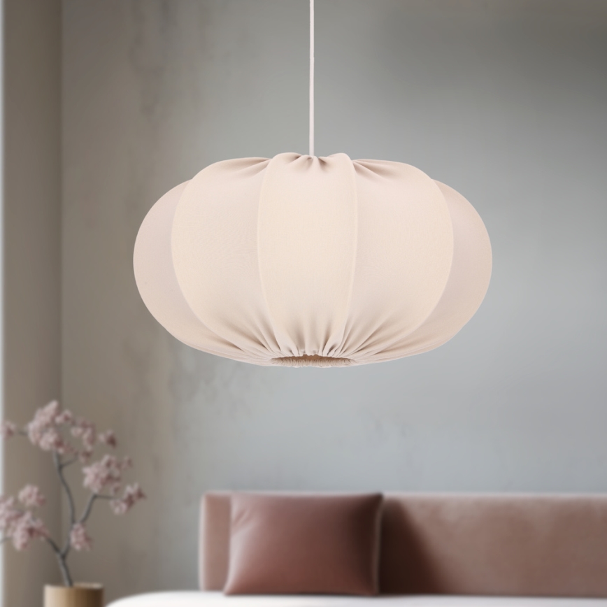Luster na sajli CAFEE 1xE27/40W/230V, prečnika 52 cm, bež