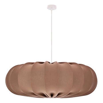 Luster na sajli CAFEE 1xE27/40W/230V, prečnika 66 cm, braon