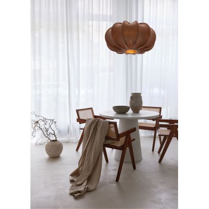 Luster na sajli CAFEE 1xE27/40W/230V Ø 52 cm braon