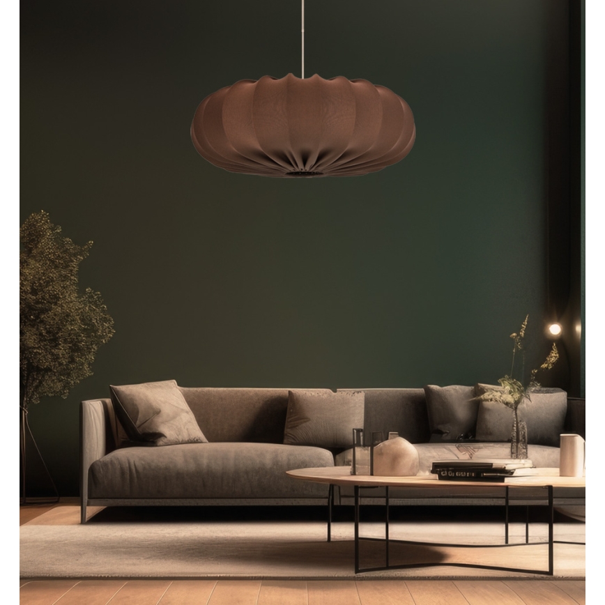 Luster na sajli CAFEE 1xE27/40W/230V Ø 52 cm braon