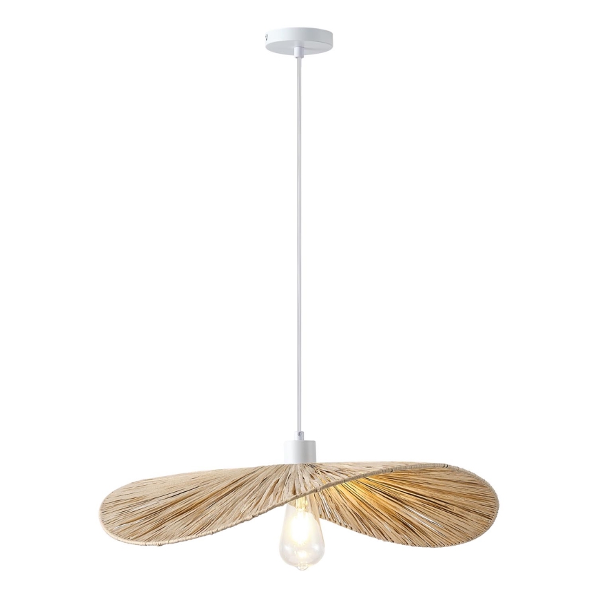 Luster na sajli CALYPSO 1xE27/15W/230V prečnik 55 cm bambus
