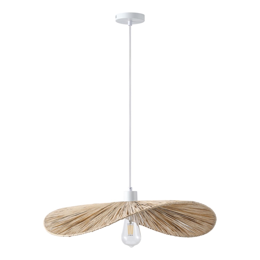 Luster na sajli CALYPSO 1xE27/15W/230V prečnik 55 cm bambus