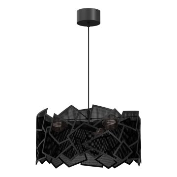 Luster na sajli CAMO 3xE27/15W/230V crna