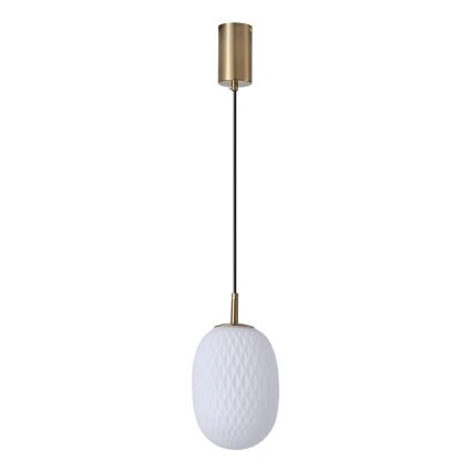 Luster na sajli CANDY 1xE14/25W/230V, bela, prečnika 15 cm