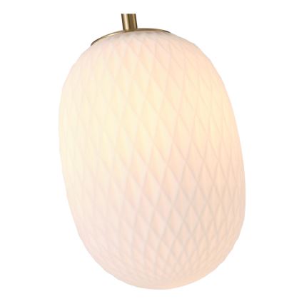 Luster na sajli CANDY 1xE14/25W/230V, bela, prečnika 15 cm