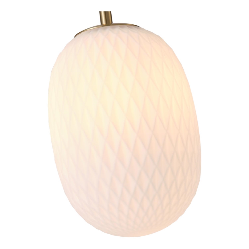 Luster na sajli CANDY 1xE14/25W/230V, bela, prečnika 15 cm