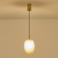 Luster na sajli CANDY 1xE14/25W/230V braon prečnik 15 cm