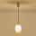 Luster na sajli CANDY 1xE14/25W/230V braon prečnik 15 cm