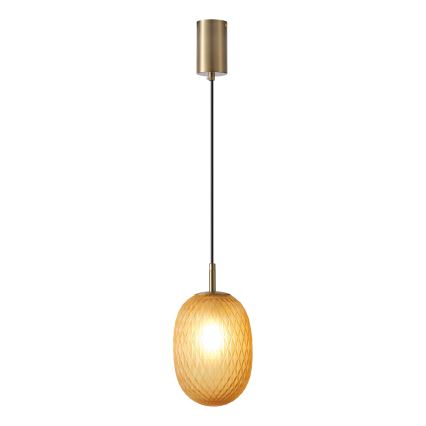 Luster na sajli CANDY 1xE14/25W/230V braon prečnik 15 cm