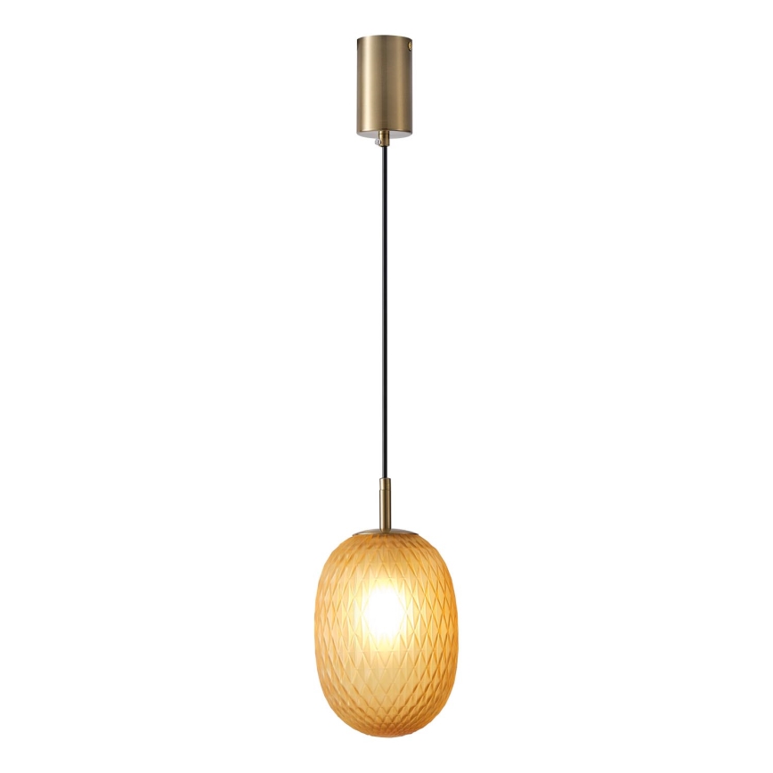 Luster na sajli CANDY 1xE14/25W/230V braon prečnik 15 cm