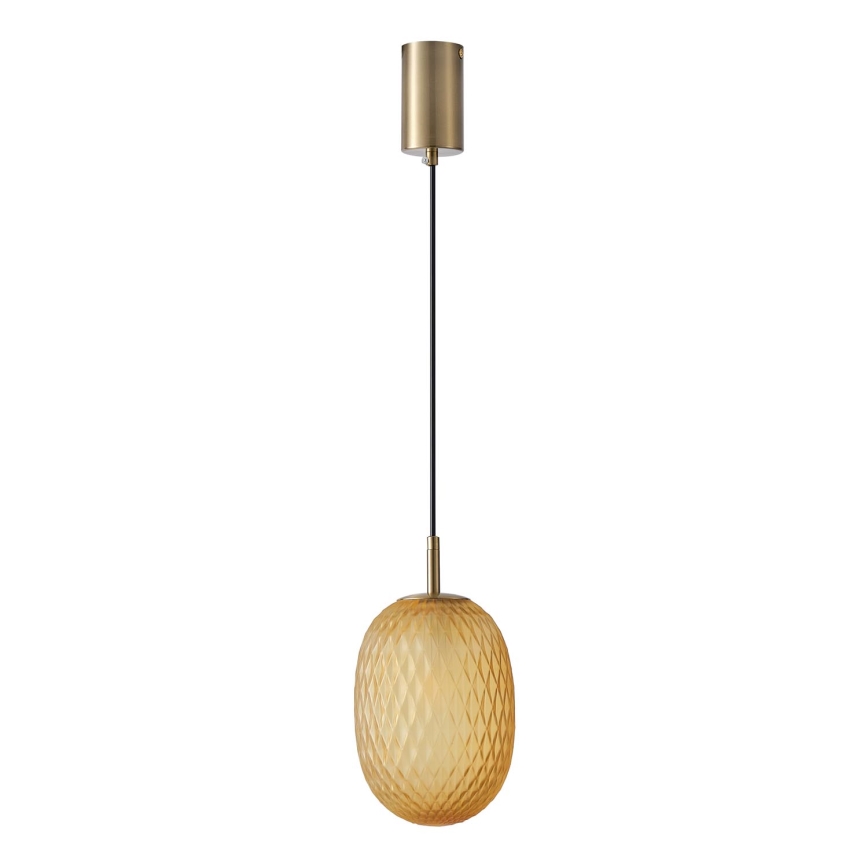 Luster na sajli CANDY 1xE14/25W/230V braon prečnik 15 cm