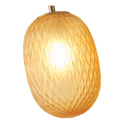 Luster na sajli CANDY 1xE14/25W/230V braon prečnik 15 cm