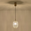 Luster na sajli CANDY 1xE14/25W/230V proziran, prečnik 15 cm