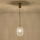 Luster na sajli CANDY 1xE14/25W/230V proziran, prečnik 15 cm