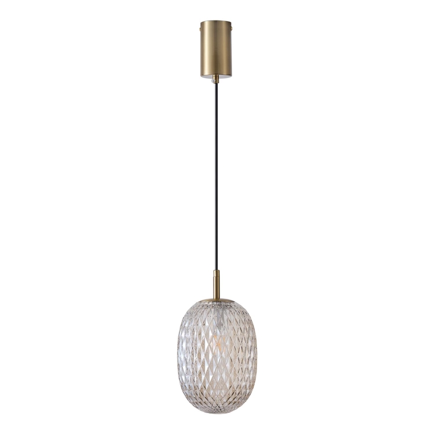 Luster na sajli CANDY 1xE14/25W/230V proziran, prečnik 15 cm