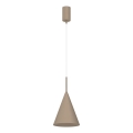 Luster na sajli CAPITAL 1xGX53/15W/230V, prečnik 17 cm, bež