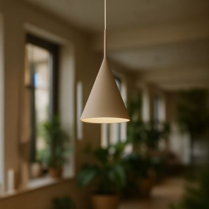 Luster na sajli CAPITAL 1xGX53/15W/230V, prečnik 17 cm, bež