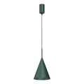 Luster na sajli CAPITAL 1xGX53/15W/230V prečnik 17 cm, zelena