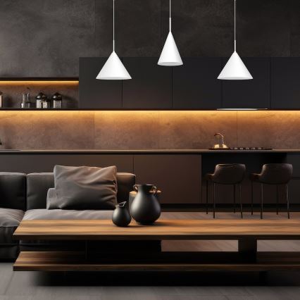 Luster na sajli CAPITAL 1xGX53/15W/230V prečnik 32 cm beo