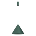 Luster na sajli CAPITAL, 1xGX53/15W/230V, prečnik 32 cm, zelena