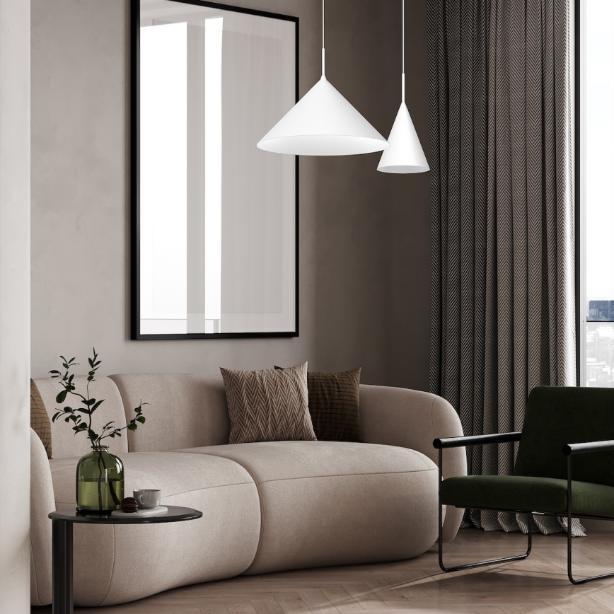 Luster na sajli CAPITAL 1xGX53/15W/230V prečnik 46 cm beli