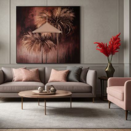 Luster na sajli CAPITAL 1xGX53/15W/230V Ø 60 cm roze zlato