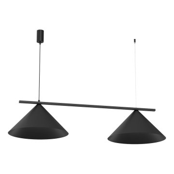 Luster na sajli CAPITAL 2xGX53/15W/230V, crne boje