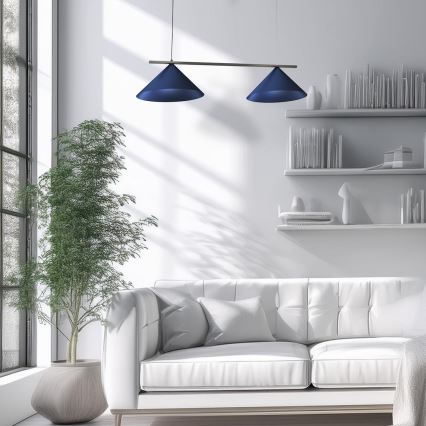 Luster na sajli CAPITAL 2xGX53/15W/230V plava