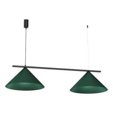 Luster na sajli CAPITAL 2xGX53/15W/230V, zelene boje