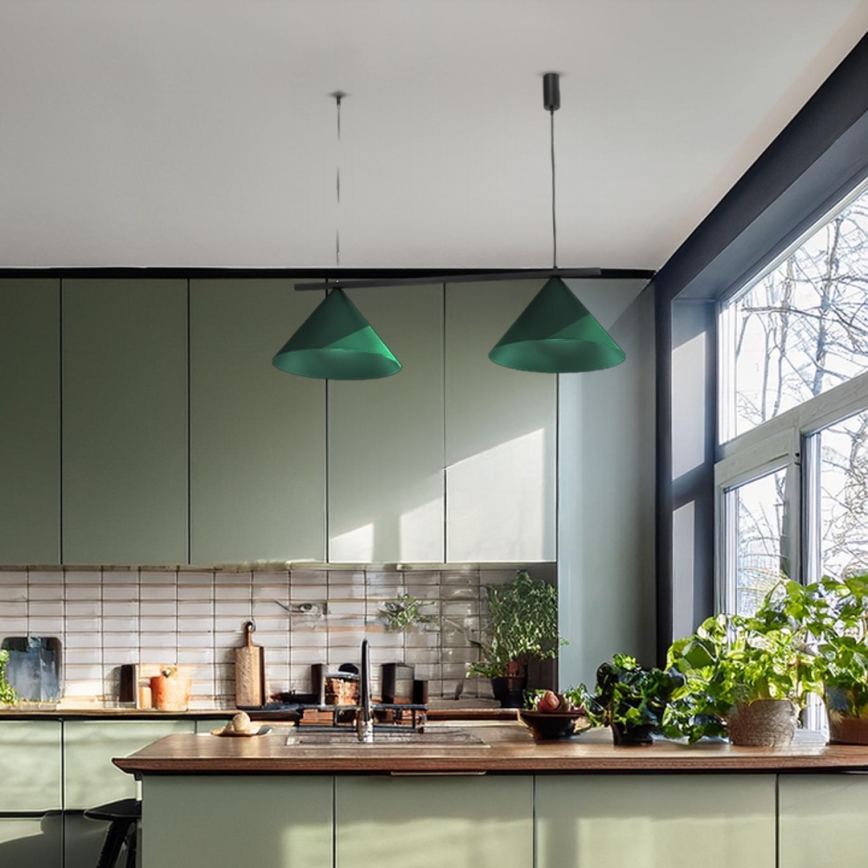 Luster na sajli CAPITAL 2xGX53/15W/230V, zelene boje