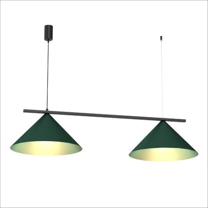 Luster na sajli CAPITAL 2xGX53/15W/230V, zelene boje