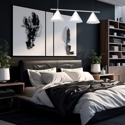 Luster na sajli CAPITAL 3xGX53/15W/230V beo