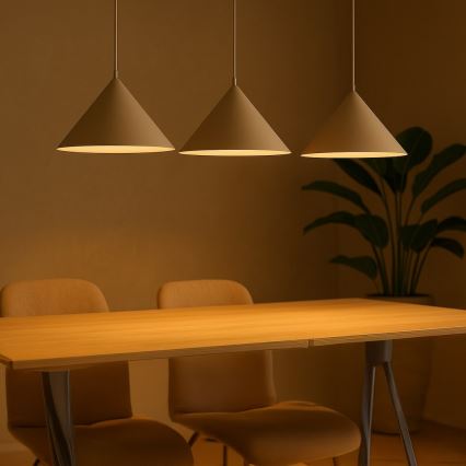 Luster na sajli CAPITAL 3xGX53/15W/230V, bež