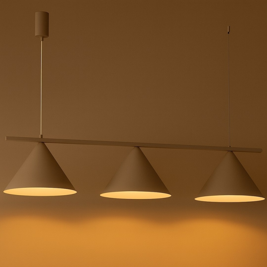 Luster na sajli CAPITAL 3xGX53/15W/230V, bež