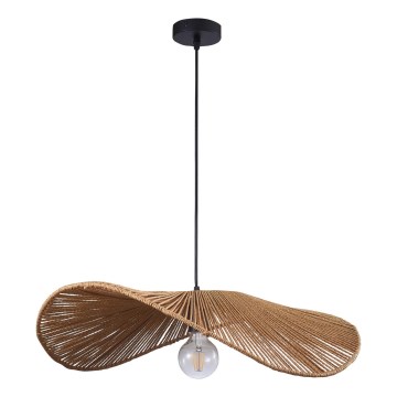Luster na sajli CAPRI 1xE27/20W/230V Ø 60 cm bambus
