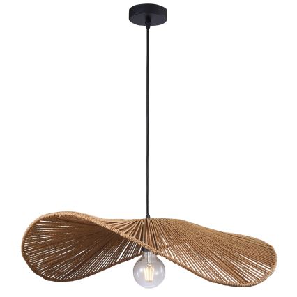Luster na sajli CAPRI 1xE27/20W/230V Ø 60 cm bambus