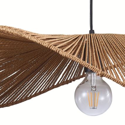 Luster na sajli CAPRI 1xE27/20W/230V Ø 60 cm bambus