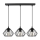 Luster na sajli CEED 3xE27/60W/230V crne boje