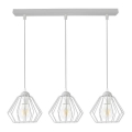 Luster na sajli CEED 3xE27/60W/230V siva