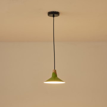 Luster na sajli CHROMA 1xE27/15W/230V zelena