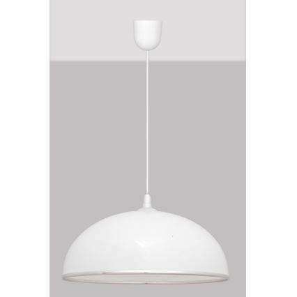 Luster na sajli CIRCLE 1xE27/15W/230V beli